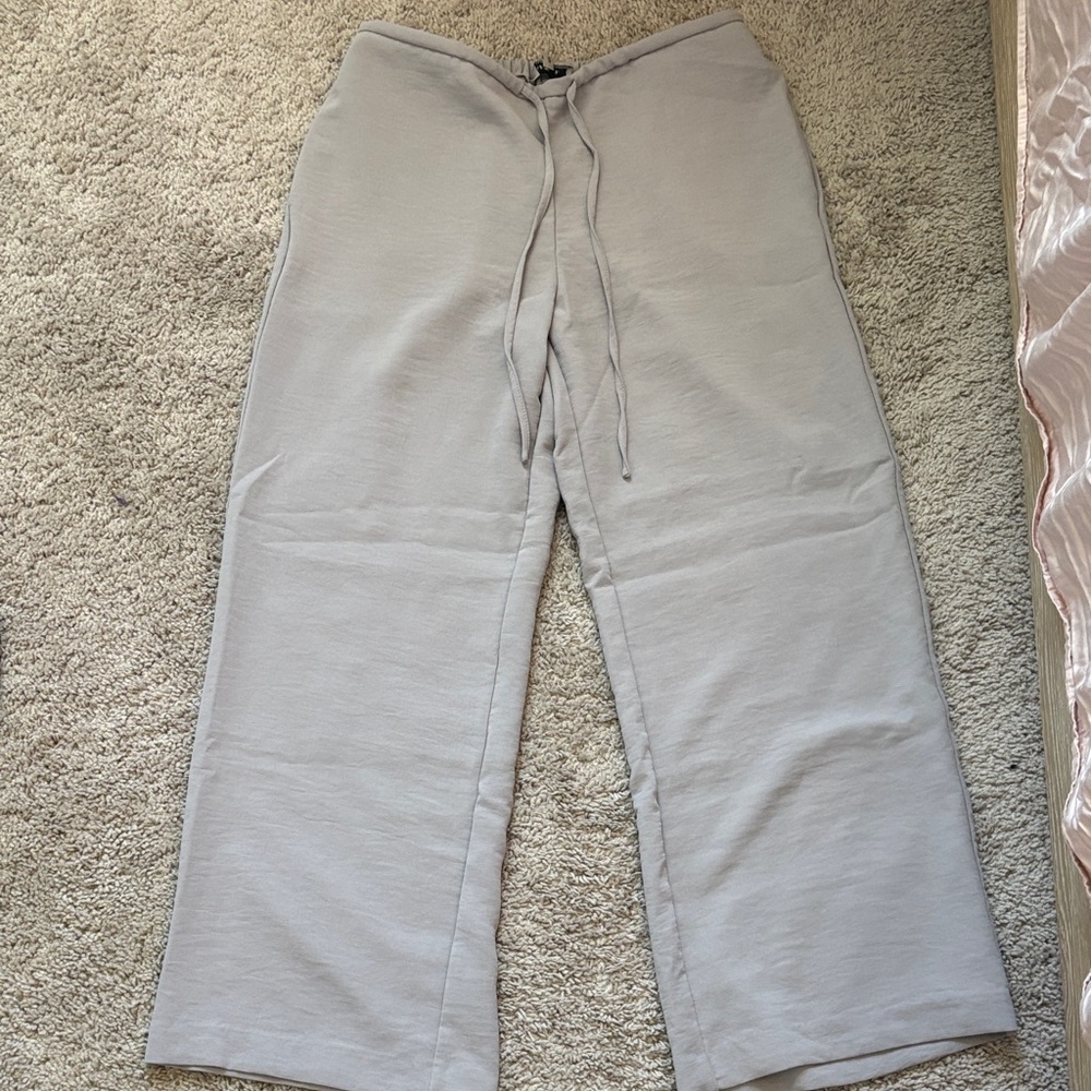 Gray Drawstring Pants - image 3